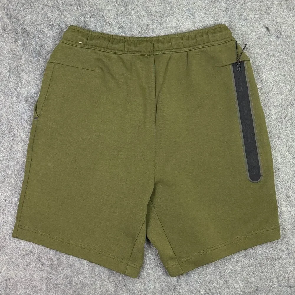 Men's Nike Sportswear Tech Fleece Sorts Size Medium Rough Green CU4503-326